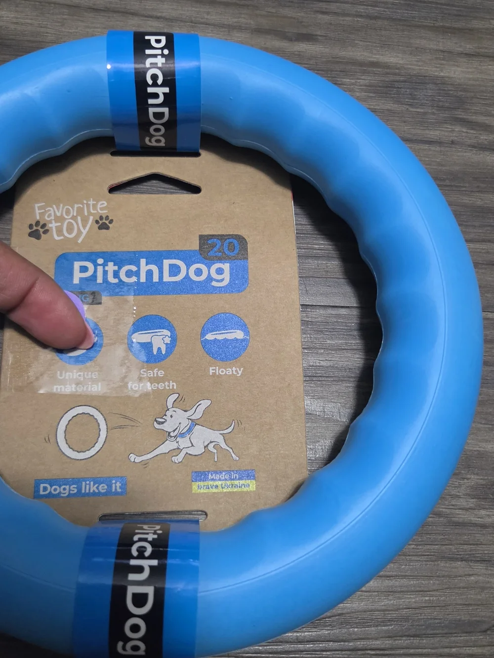 Blue Floating Dog Ring Toy PitchDog Multifunctional Ring Toy soft
